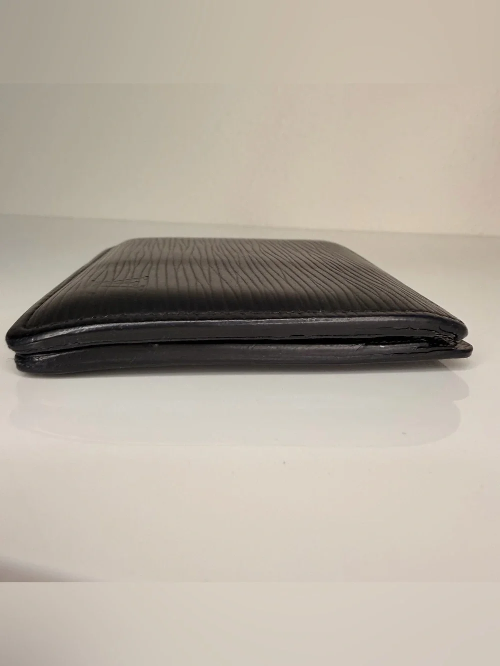 Authentic Louis Vuitton Black Epi Leather Bi-Fold Wallet